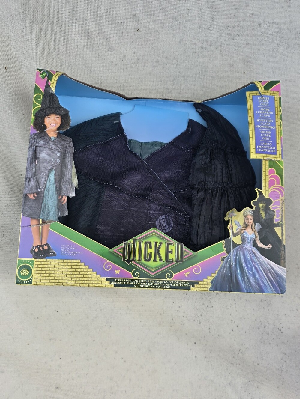 Wicked Kids Elphaba Costume 3 piece  Set